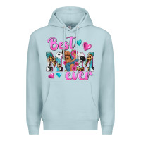 Blue Mist Best Mom Ever Afro Woman Premium Hoodie - texasbilliewilder