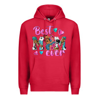 Cardinal Best Mom Ever Afro Woman Premium Hoodie - texasbilliewilder