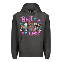 Charcoal Heather Best Mom Ever Afro Woman Premium Hoodie - texasbilliewilder