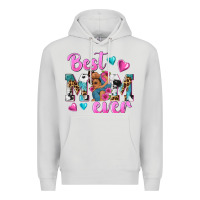 Dove Grey Best Mom Ever Afro Woman Premium Hoodie - texasbilliewilder