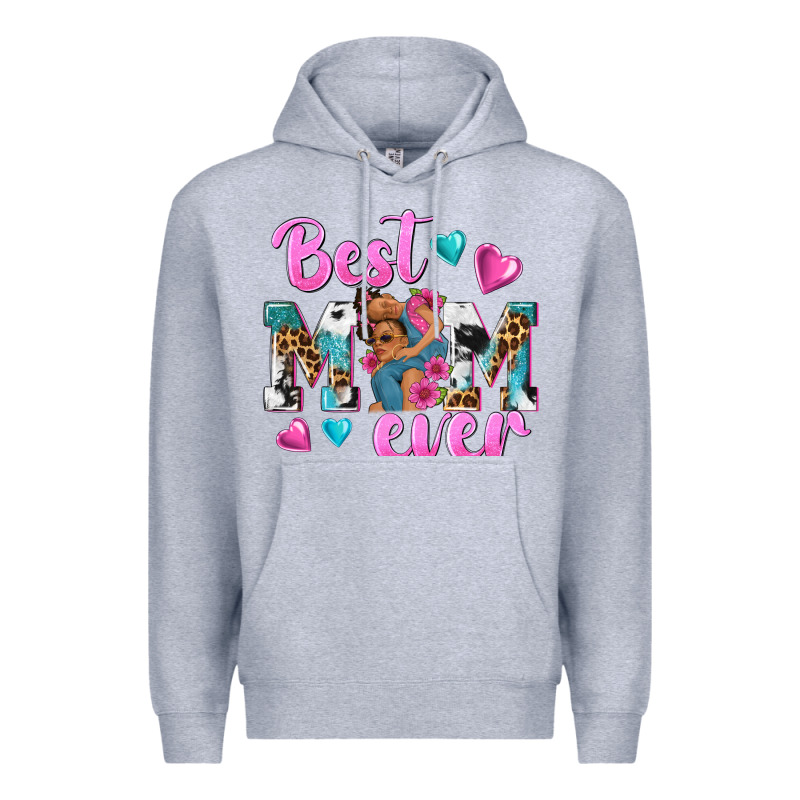 Best Mom Ever Afro Woman Premium Hoodie by texasbilliewilder | Teevron