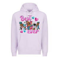 Lilac Best Mom Ever Afro Woman Premium Hoodie - texasbilliewilder