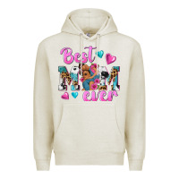 Oatmeal Heather Best Mom Ever Afro Woman Premium Hoodie - texasbilliewilder