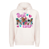 Pale Pink Best Mom Ever Afro Woman Premium Hoodie - texasbilliewilder