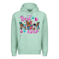 Seafoam Best Mom Ever Afro Woman Premium Hoodie - texasbilliewilder