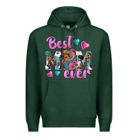 Sports Green Best Mom Ever Afro Woman Premium Hoodie - texasbilliewilder