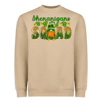 Mushroom shenanigans squad gnomes shamrock gold leopard glitter Heavyweight Sweatshirt - Artiststas