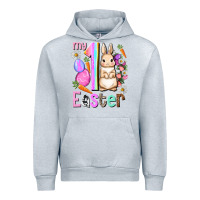 Heather Grey My first Easter Girl Easter Day Urban Hoodie - HowdyJamesFarm