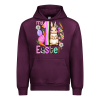 Mauve Wine My first Easter Girl Easter Day Urban Hoodie - HowdyJamesFarm