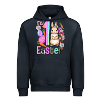 Navy My first Easter Girl Easter Day Urban Hoodie - HowdyJamesFarm