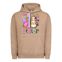 Pigment Burro My first Easter Girl Easter Day Urban Hoodie - HowdyJamesFarm