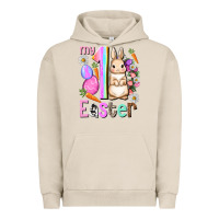Pigment French Oak My first Easter Girl Easter Day Urban Hoodie - HowdyJamesFarm