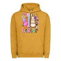 Pigment Peanut Butter My first Easter Girl Easter Day Urban Hoodie - HowdyJamesFarm