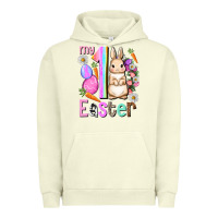 Pigment Pistachio My first Easter Girl Easter Day Urban Hoodie - HowdyJamesFarm