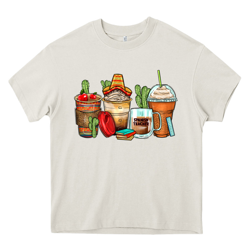 Spanish Teacher Coffee Cups Heavy Core Tee by Zillion Design Studio | Teevron
