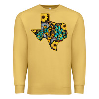 Antique Gold Western Texas Map Premium Sweatshirt - Bettercallsaul