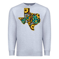 Heather Grey Western Texas Map Premium Sweatshirt - Bettercallsaul