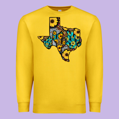Western Texas Map Premium Sweatshirt Designed By Bettercallsaul