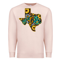 Pale Pink Western Texas Map Premium Sweatshirt - Bettercallsaul
