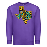 Purple Western Texas Map Premium Sweatshirt - Bettercallsaul