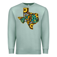 Seafoam Western Texas Map Premium Sweatshirt - Bettercallsaul