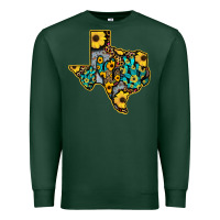 Sports Green Western Texas Map Premium Sweatshirt - Bettercallsaul