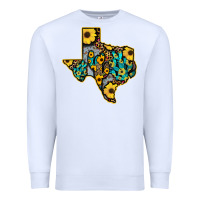 White Western Texas Map Premium Sweatshirt - Bettercallsaul