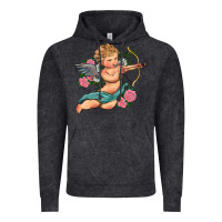Vintage Black cupid valentine's day Vintage Hoodie - RanaPortraitStore