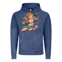 Vintage Denim cupid valentine's day Vintage Hoodie - RanaPortraitStore