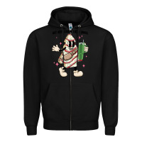Black out here lookin like a snack Zipper Hoodie - MaliasSmallBusiness