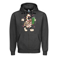 Charcoal Heather out here lookin like a snack Zipper Hoodie - MaliasSmallBusiness