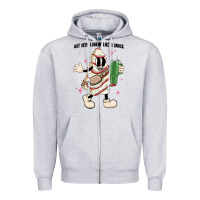 Heather Grey out here lookin like a snack Zipper Hoodie - MaliasSmallBusiness
