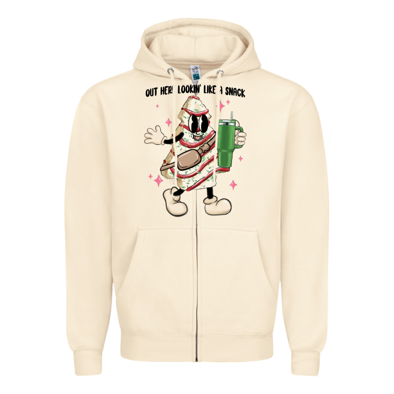 Out Here Lookin Like A Snack Zipper Hoodie by MaliasSmallBusiness | Teevron