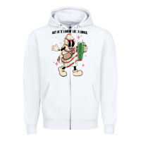 White out here lookin like a snack Zipper Hoodie - MaliasSmallBusiness