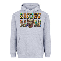 Heather Grey show mom camel Heavyweight Hoodie - BarkalooDesign