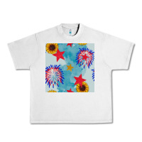 Lunar Rock patriotic fireworks and sunflower Urban Heavy Tee - BundleAndBundleShop