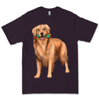 Plum golden retriever with toys Premium Tee - texasbilliewilder