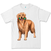 White golden retriever with toys Premium Tee - texasbilliewilder