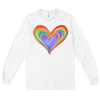 White Watercolor Pride Heart Long Sleeve Tee - Jasminsmagicworld
