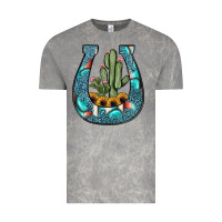 Cloud Rock cactus horseshoe Vintage Tee - JahusDesignShop