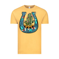 Vintage Mustard cactus horseshoe Vintage Tee - JahusDesignShop
