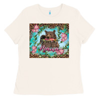 Bone Mama bear haunting fish floral Ladies Tee - RanaPortraitStore