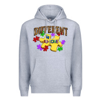 Heather Grey different is au some Premium Hoodie - JahusDesignShop