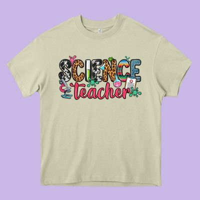 Science Teacher Heavy Core Tee Designed By Zillion Design Studio