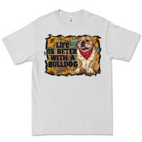 Dove Grey life is better with a bulldog Premium Tee - RanaPortraitStore