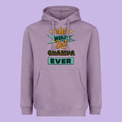World's Best Grampa Ever Heavyweight Hoodie Designed By Jasminsmagicworld