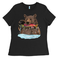 Mama Bear Haunting Fish Ladies Tee | Teevron