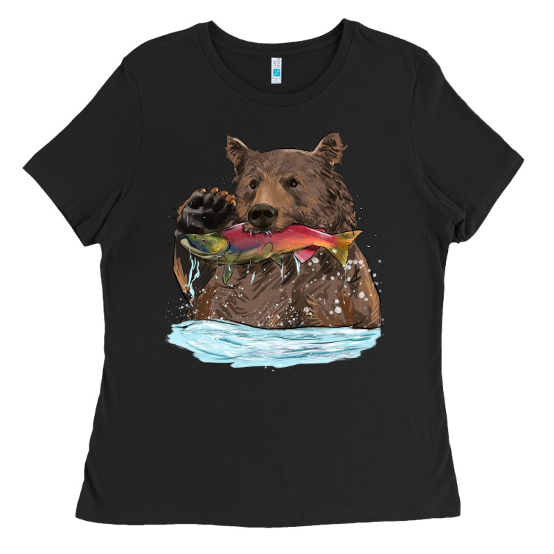 Mama Bear Haunting Fish Ladies Tee by RanaPortraitStore | Teevron