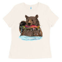 Bone mama bear haunting fish Ladies Tee - RanaPortraitStore