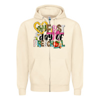 Sandshell my first day of preschool Zipper Hoodie - NancyCooperArtShop